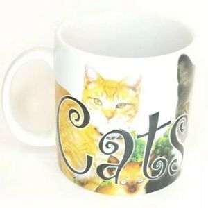 Cats Rule Embossed Coffee Mug Americaware 18oz.